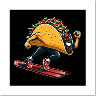 Fast food taco Posters and Art